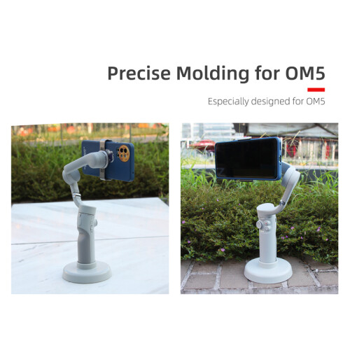 (White) Stabilizer Tabletop Base Mount Holder for DJI OM 5 OSMO Mobile 5 Handheld Gimbal 2