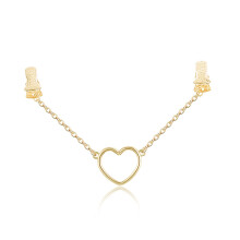 Punk Rock Krave Slip Kæde Choker Til Kvinder Stor Kæde Halskæde Justerbar Lariat Hjerte O Ring Rustfrit Stål Cubansk Kæde Håndlavet Halskæde