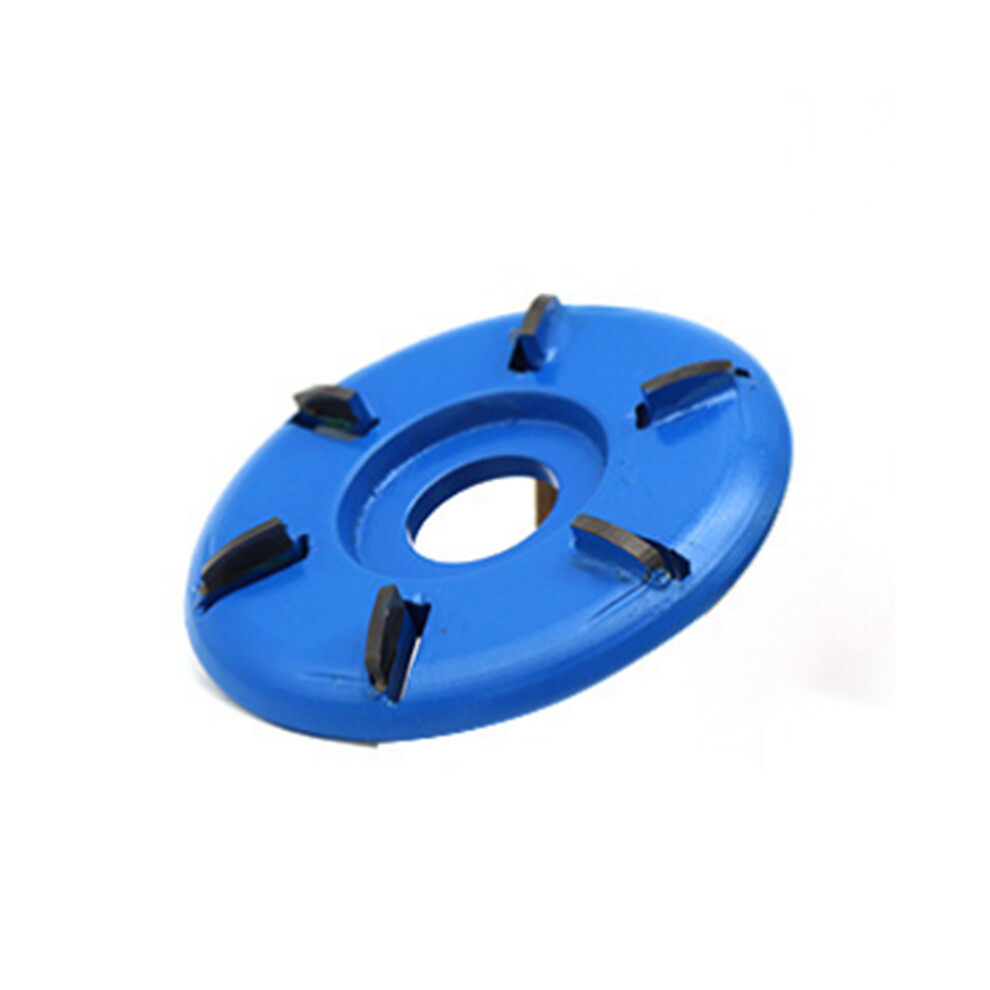 (Blue) 90Mm 6 Teeth Power Wood Carving Disc Tool Milling Cutter For 22Mm Aperture Angle Grinder Blue 320997701361