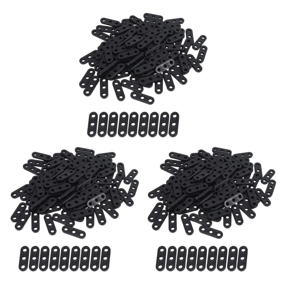 300Pcs Fastener Tent Guy Runners Guyline Rope Lock Tensioner Camping Caravan Rope Fixing Buckle Adjustment Buckle Black 6032407263942