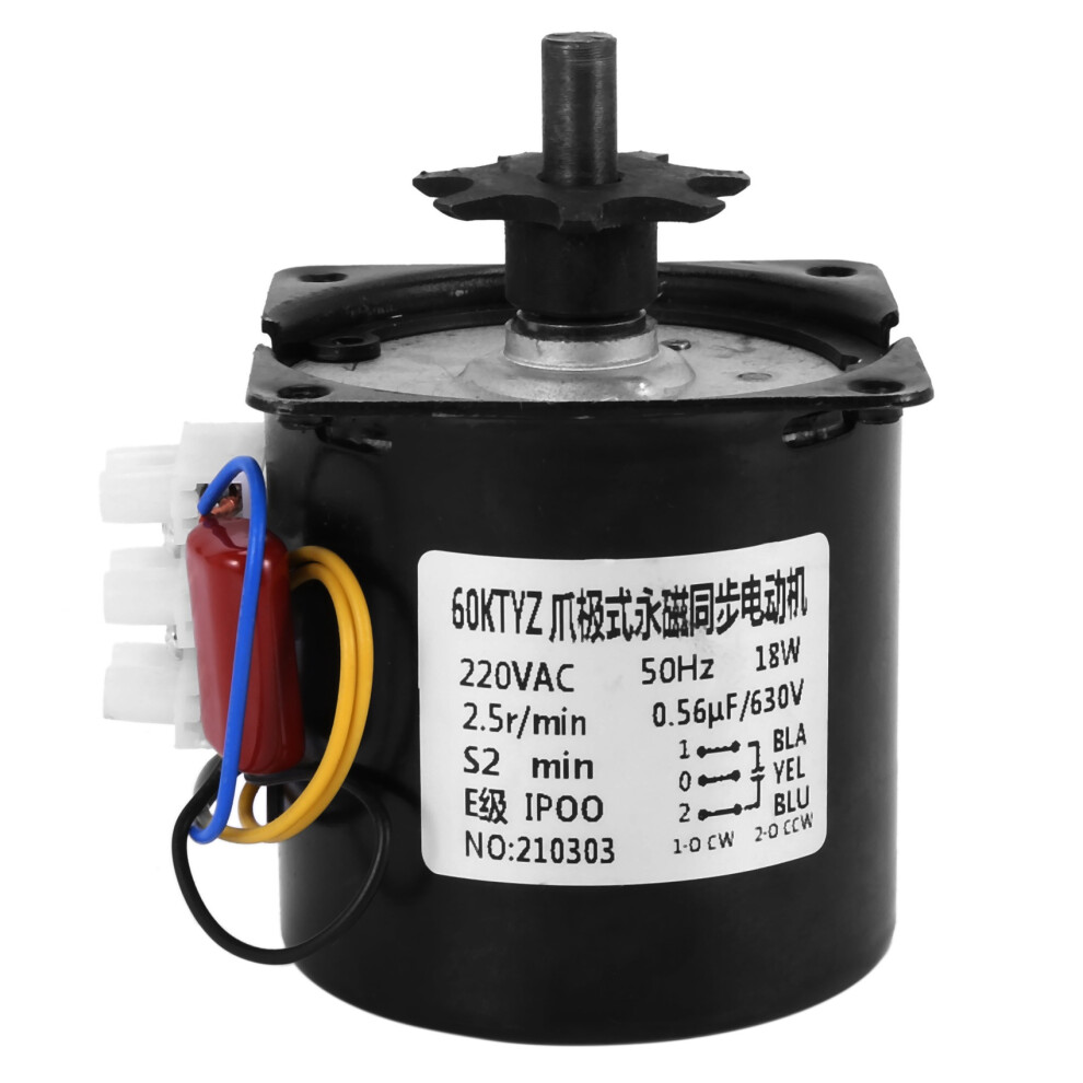 220V Ac Egg Turner Motor Incubator Engine Reversible Geared Motor For Most Incubator 2.5R/Min 6032810433017