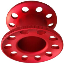 10 Hole Aluminum Alloy Miniature Diving Reel Professional-Red