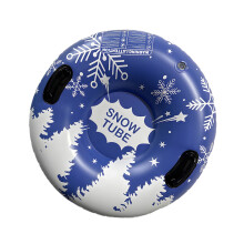 Inflatable Snow Tube with Handles Folding-Does not include pum