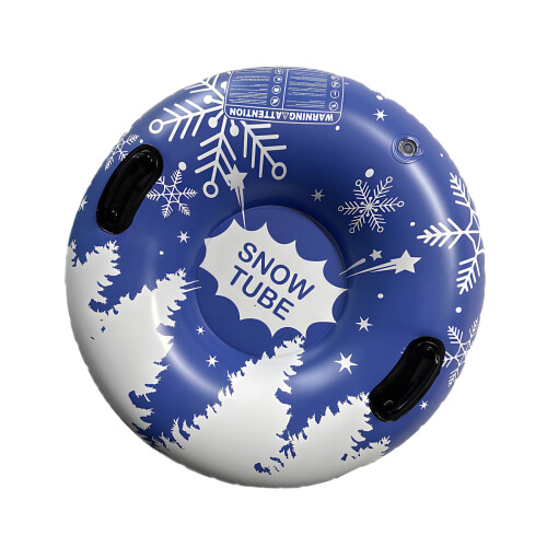 Inflatable Snow Tube with Handles Folding-Does not include pum