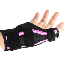 Adjustable Thumb Support Carpal Tunnel Wrist-black rose red