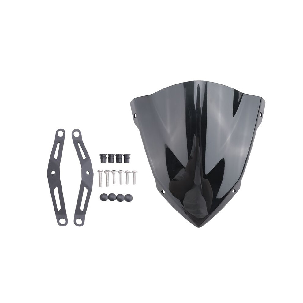 Motorcycle Windscreen Windshield Deflector With Bracket For Mt03 Mt 03 Mt25 Mt 25 2020 2021 Black 6033402100652