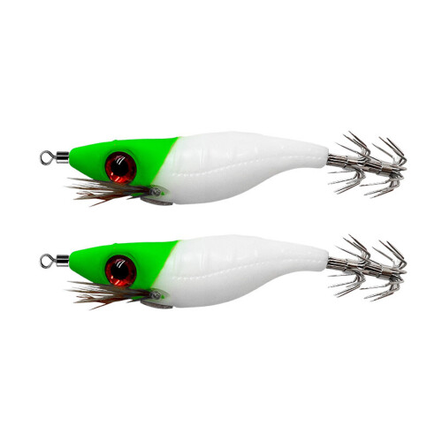 Tintenfisch-Jig-Haken-Angelköder mit Garnelen-Designs-Typ 001