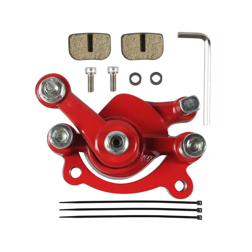 Rear Disc Brake Caliper With Brake Pads For Bike 43 47 49Cc Atv Goped Scooter Dirt Pocket Bike, Red 4714120356973
