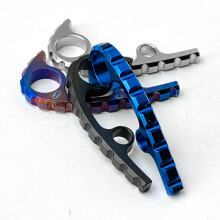 (blue) Titanium Back Spacer Alloy Shank Spine Keel Multicolor For Spyderco Para 3