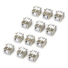 Lot 12 StÜCk Ersatz-USB-Anschlussbuchse Typ B Buchse Rechtwinklig