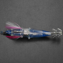 2 Stück Blau Blinkende LED Fischköder Blitzlicht 10 cm Minnow Leucht Squid Jig Garnele Köder Nacht Fischen KöDer