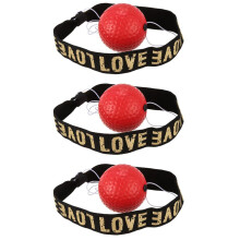 3X Boxing Reflex Speed Punch Sanda Boxer Raising Reaction Force Hand Eye Training Set Stress Reaction Röd