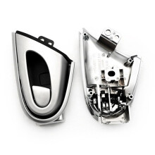 2X Manija de Puerta Interior Izquierda de Coche para Luxgen 7 SUV U7 2011-2017 Manija de Puerta Placa Cromada Cierre de Puerta Interior