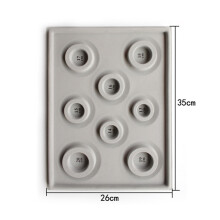 4Pcs Bead Design Board Bracelet Design Board Flocked Bead Board Necklace Beading Jewelry Organizer Tray DIY Making Tray