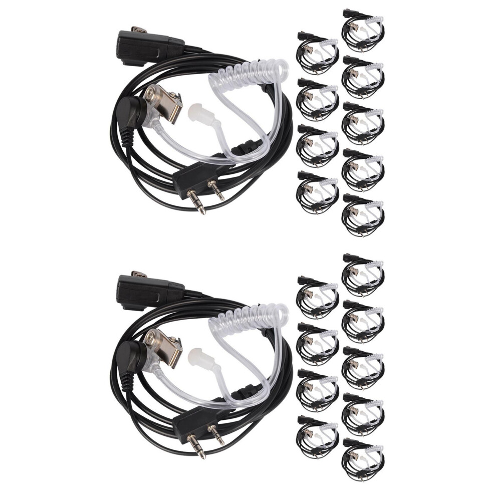 20Pcs Accessories Air Acoustic Tube Headset Earpiece For For Radio Walkie Talkie Headset For 888S Uv-5R Uv-82 4712861536425