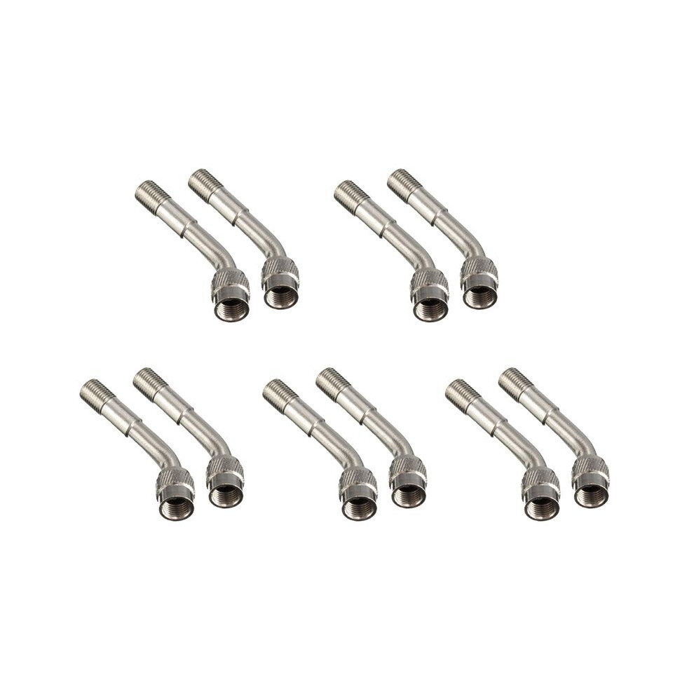 10Pcs Tyre Valve Extension Adaptor Motorcycle Car Tire Stem Extender 135 Degree 6032819434985