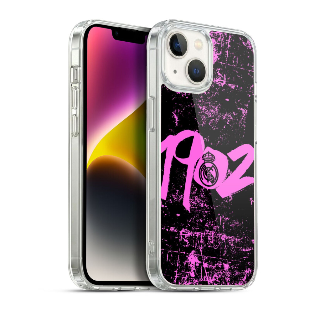 Head Case Designs Officially Licensed Real Madrid Cf Urban 1902 Soft Gel Case For Apple Iphone 14 Pink 5063291052566