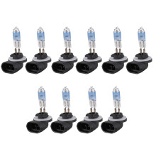 10Pcs 881 100W 12V Super White Halogen Fog Light Bulb for Auto Car