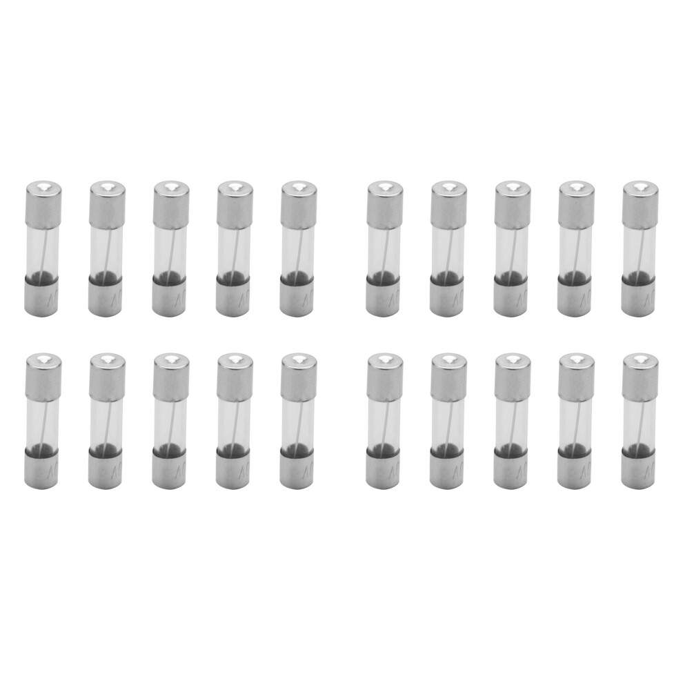 20 Pcs 250V 10Amp Slow Blow Delay Glass Fuses Tubes 5Mm X 20Mm 6032785928136