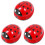 3X Ladybug Patterned Battery-Operated  Vacuum Table Dust Cleaner, Red 1