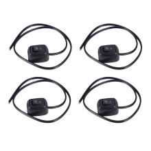 4X Car DIY Water Drop Shape Button OFF/ 12V for Fog Lights, DRL, LED Light Bar, Etc