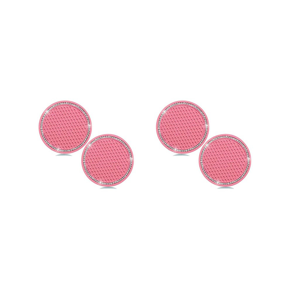 4Pcs Bling Car Cup Holders Rhinestone Car Anti Slip Insert Cup Mat Drink Coasters Crystal Vehicle Accessories 4712663361928