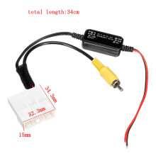 2X 24 Pin Car Camera Adapter Connector Wire Reversing Camera to GPS Unit Cable for Kluger RAV4