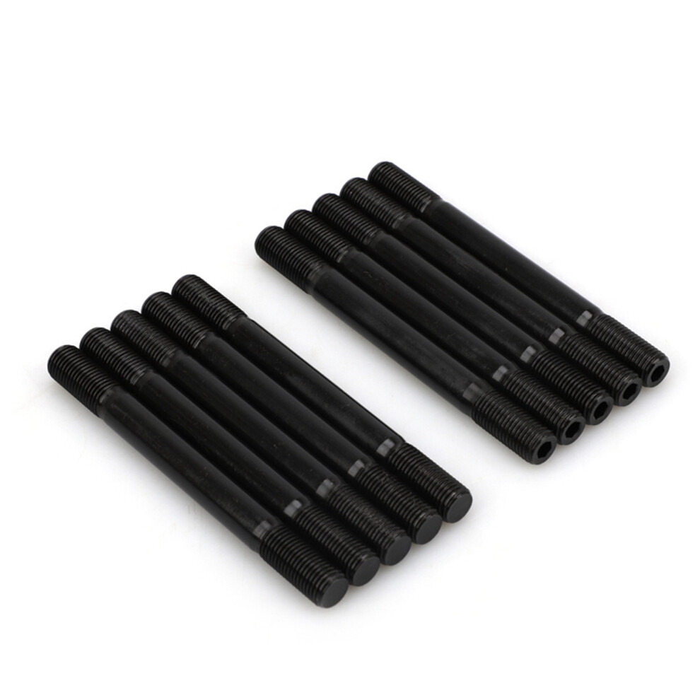 2X For Arp 207-4203 Cylinder Studs Pro Series Point For 94-19 Evo8 Evo9 4G63 7-Bolt 11Mm Black 4712706874392