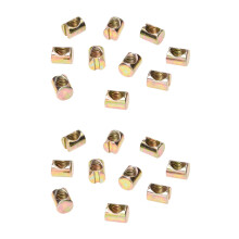 20 Pcs M8  Bolts  Dowel Slotted Furniture Nut for Beds Crib Chairs