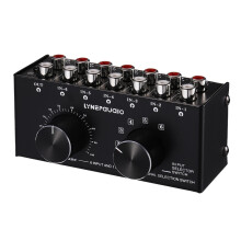 2X 6 Input 1 Output Switcher Audio Source Selection Switcher RCA Audio Input Signal Selector