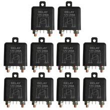 10X 12V 200A Schliesserkontakt 4-Pin-Relais - Hochleistungs-Marine-Split-Aufladung