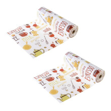 2X Multifunktions Schaumstoff Papier mit Schubladen Ablage für Küchen Schränke, KüHlschrank, Schubladen, Schränke (Rot, 12 x 196 Zoll)