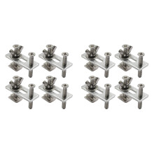 8Pcs T-Track Hold Down Clamp Kit with Iron Machine Engraving Machine Plate Clamp Fixture for Cnc Engraving Machine