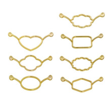 7-Teiliges Set Aus Wachssiegelformen Aus Metall, Goldener Wachssiegelmatte und Wachssiegelformen für Einladungen, Umschläge, Geschenke und