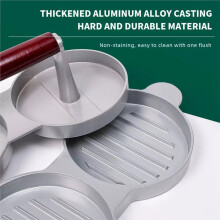 Hamburgerfleischpresse, Runde Burgerpresse, Patty-Maker, Hamburger-Patty-Maker-Set, Burgerform Ohne Papier