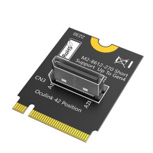 M.2 NVMe Key M zu SFF-8612 Adapter, NVMe PCI-E 4.0 X4 zu OcuLink SFF-8612 4i Host-Adapter für SSD und EGPU A