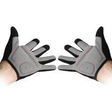 1 Paar rutschfeste Fahrrad-Handschuhe, Schwarz, XL, 9–9,5 cm