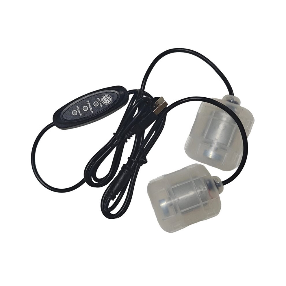 Tlily Dc5v Usb Vibrating Dual Motor 3 Speed Regulator Massage Device Frog Breeding Vibration Motor Waist Belt Parts 2 Motor