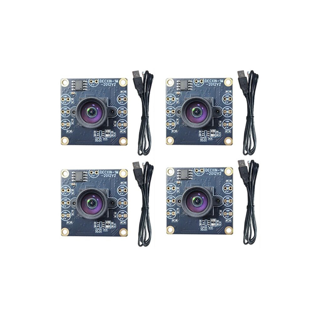 4Pcs Usb Camera Module 100 Degree 1Mp Ov9732 1280X720 Usb Free Driver Manual Focus With 1M Cable For Winxp/7/8 6032687797922