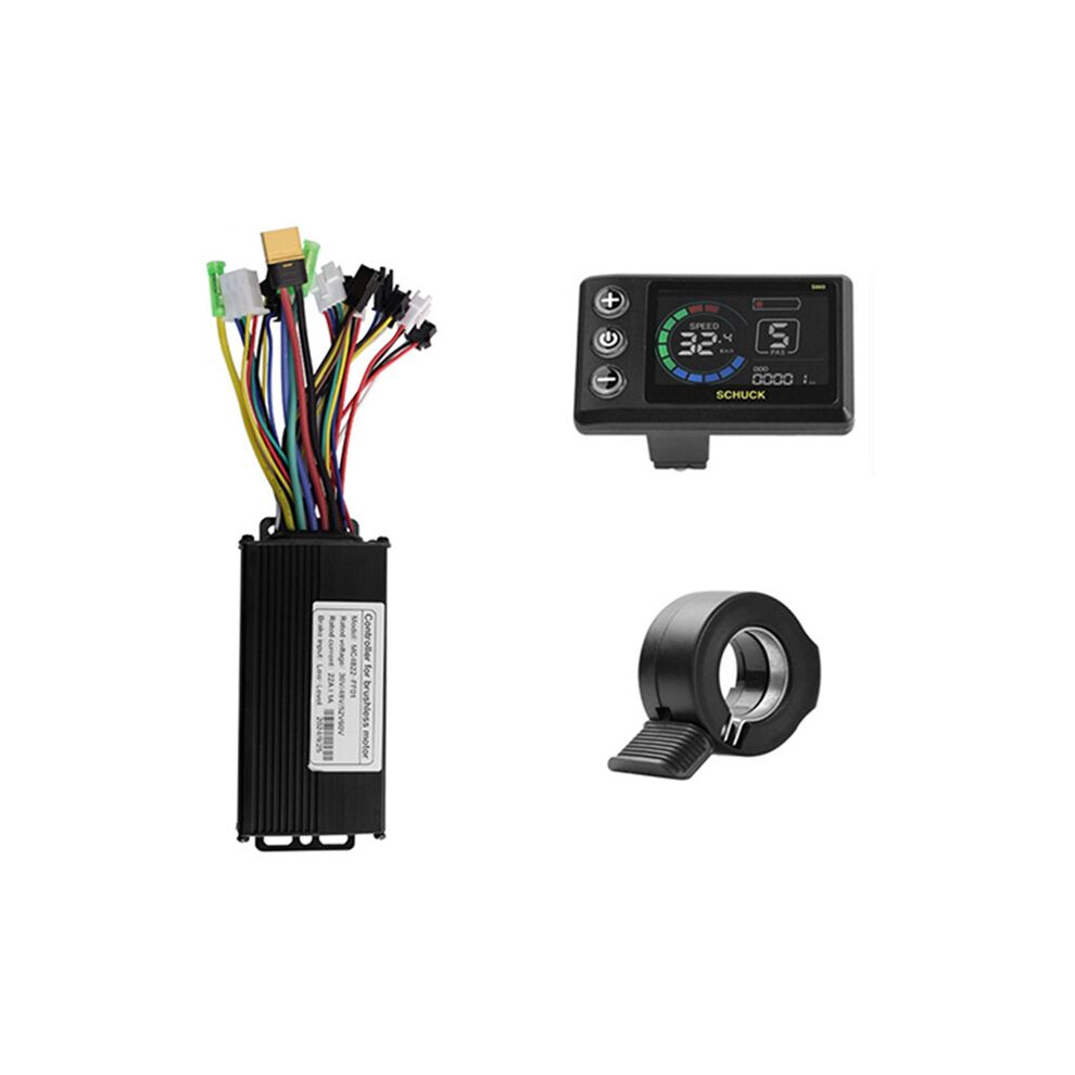 36V 48V 22A Brushless Controller S869 Meter Lcd Display 24V-72V+Throttle For Electric Scooter E-Bike Repair Kit 4712733474015