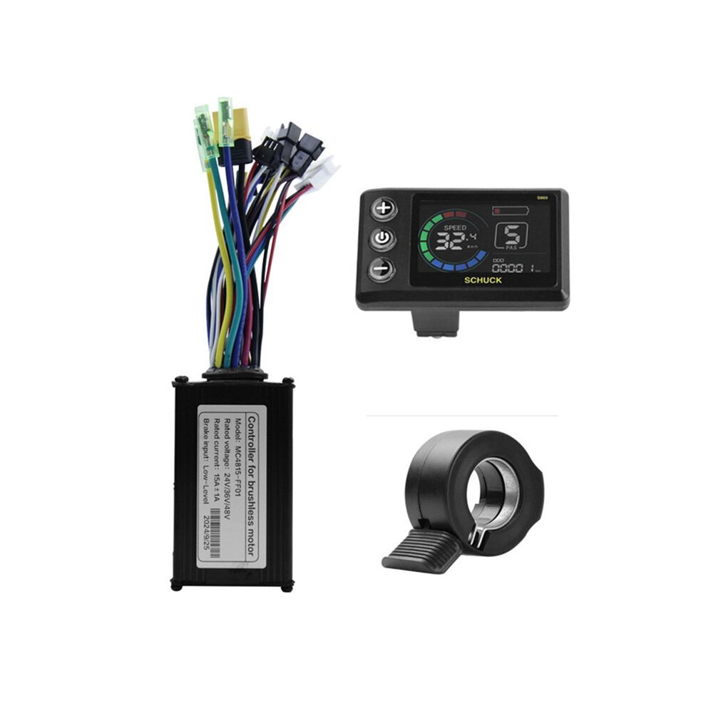 Electric Bike Kit With 36V 48V 15A 3 Mode Sinewave Controller With S869 Lcd Display And Thumb Throttle For Ebike 4712703149844
