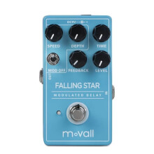 Movall MP104 Falling Star Pedal de Efeito de Guitarra Pedal de Efeito de Guitarra de Delay Modulado True Bypass Acessórios para Guitarra