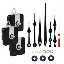 Zestaw do Wymiany Mechanizmu Zegara na Baterie, Cichy Zegar, Wskazówki Zegara, Części Naprawcze DIY, Długość Wału 12 mm + 16 mm + 23 mm