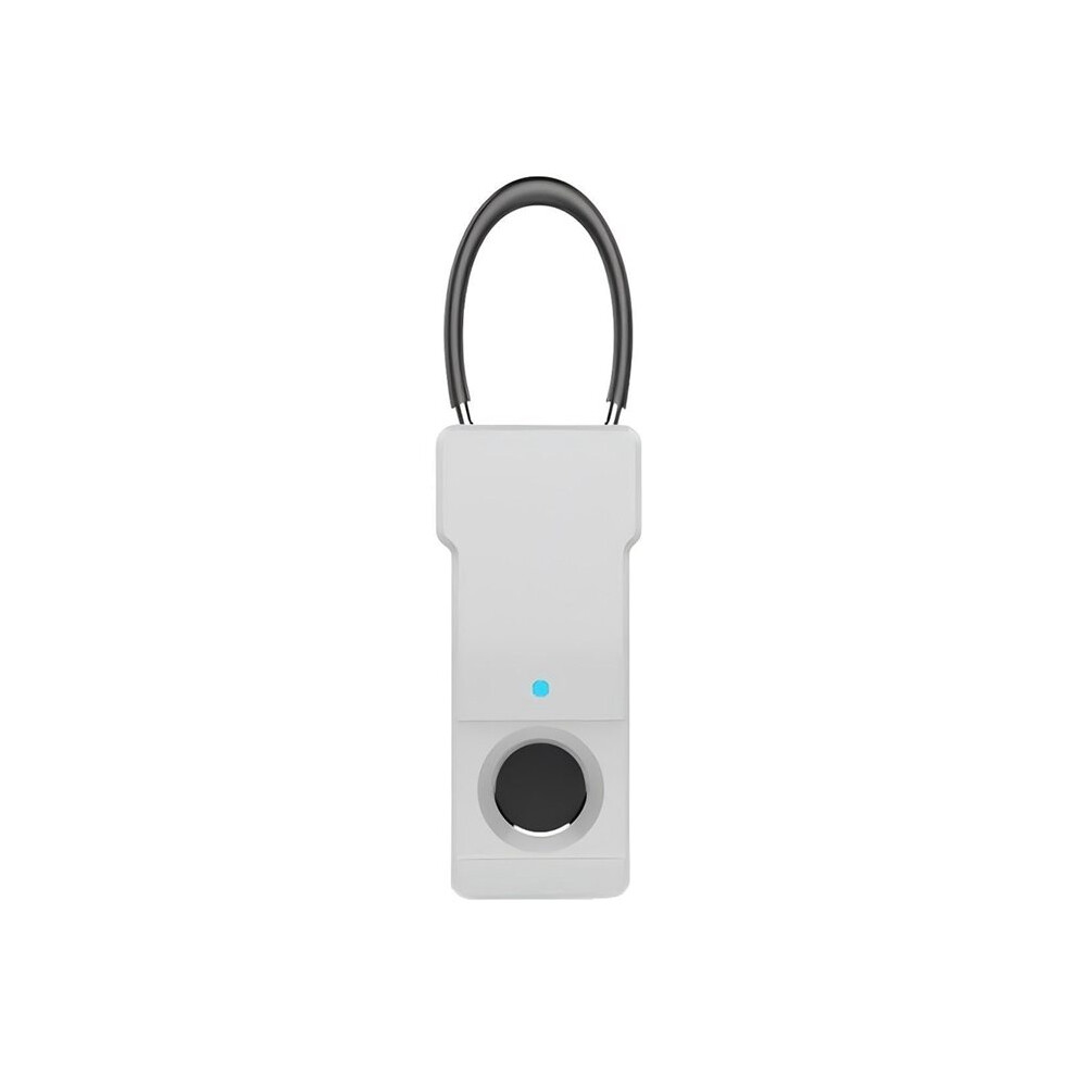 Tuya Fingerprint Padlock Combination Padlock Suitcase Luggage Code Lock Fingerprint Key Anti-Theft Lock A White 4712844167882