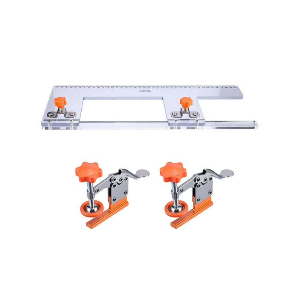 RUITOOL Woodworking Slotting Mold Anti-Slip Home Woodworking Routing Template for Cabinet Make Furniture Manufacturing-image-OPC-PTPQYVC-NEW