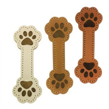 3 Pcs Cute Handmade Magnetic Bookmark PU Leather Dog Claw Paper Clip Portable Page Divider Book