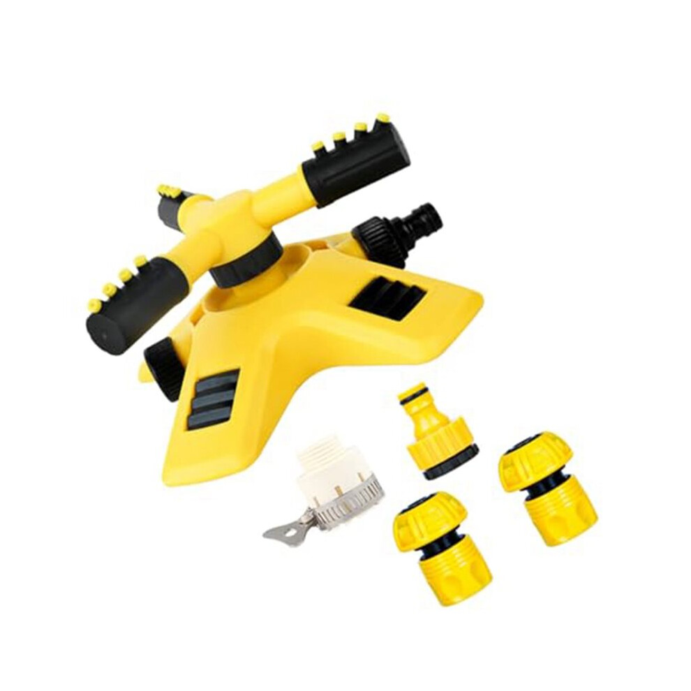 Adjustable Rotating Lawn Sprinkler With Hydraulic Rotation For Garden, Farm, And Orchard Irrigation 4713086308033
