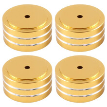 4 Szt. 40X20Mm Aluminiowy Stojak Izolacyjny GłOśNika HIFI AMP Gramofon DAC PodkłAdka Pod Stopy (ZłOty)