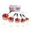 (S) Measuring Cup Spoon Stainless Steel Rose Gold Kitchen Baking Bartending Tools Set 4