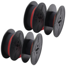 2Pack Typewriter Ribbon Twin Spool Typewriter Ribbon Red and Black Twin Spool Replacement Pack for Most Typewriter